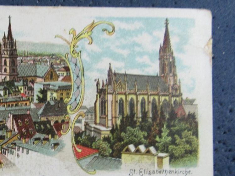 Cartoline postali: BASEL 3BILD-LITHO AK-BS KL.HICK BUG GEL.DR – Usato da Ettingen venduto da Hausi4711 1
