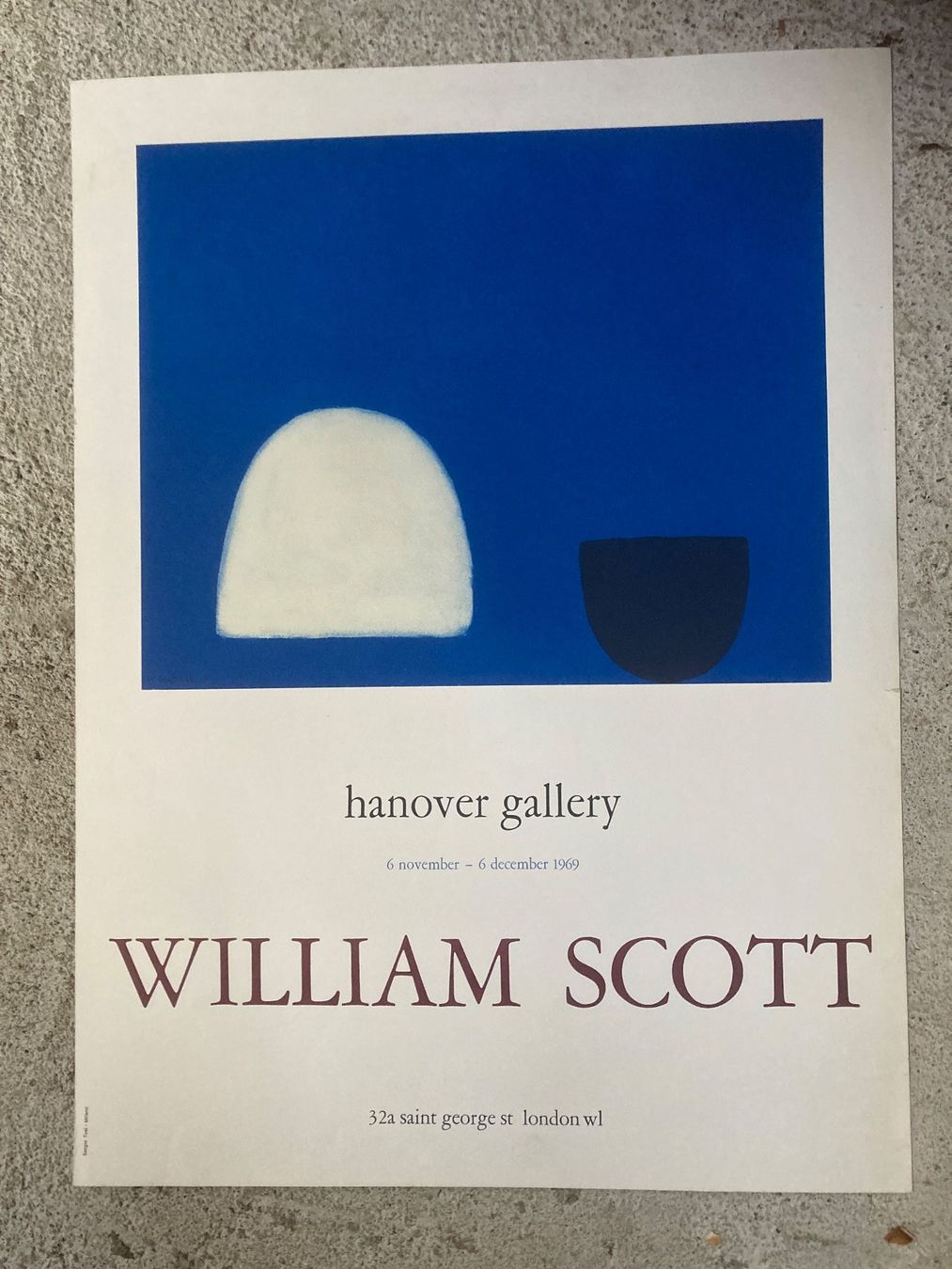 Foto & Immagini: Scott William - Austellungsplakat 1969 – Usato da zürich venduto da papalapa