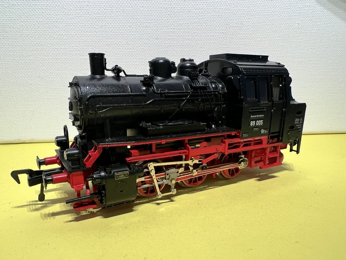 Fleischmann Modellini di ferrovie: Fleischman Dampflok BR89 in 1/87 – Nuovo e nell'imballaggio originale da Weinfelden venduto da Kammerflimmern 2
