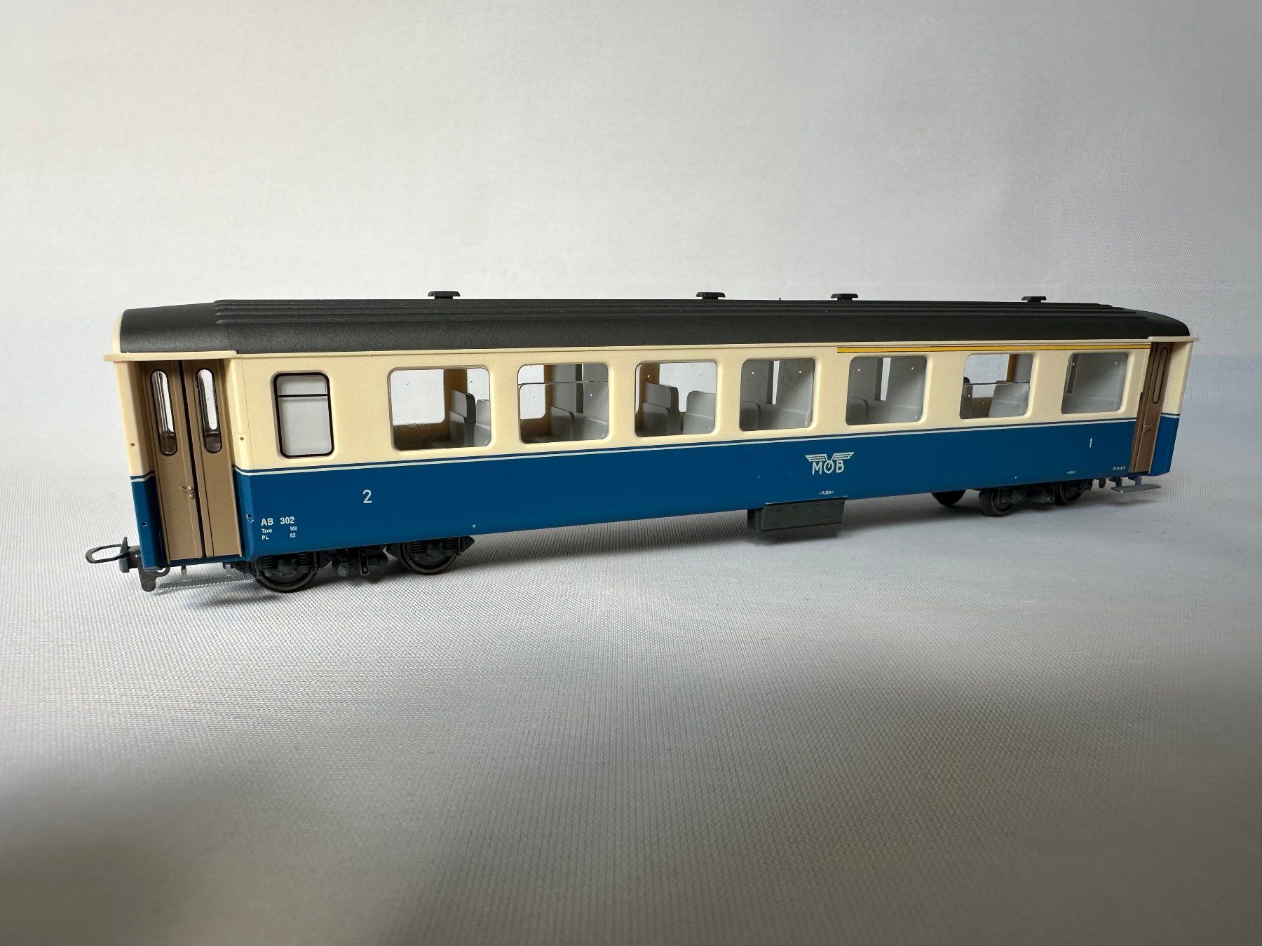 Bemo - MOB AB 303 Leichtmetallwagen - Ursprungsausführung (Neu (gemäss ...