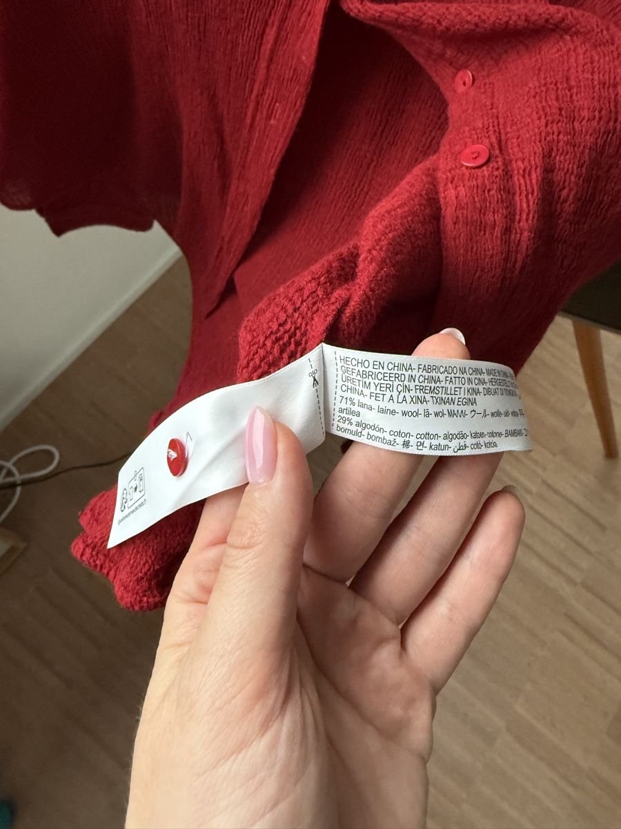 Massimo Dutti Blusen: Massimo Dutti Bluse rot Grösse S – Gebraucht aus zug von Inaar 5