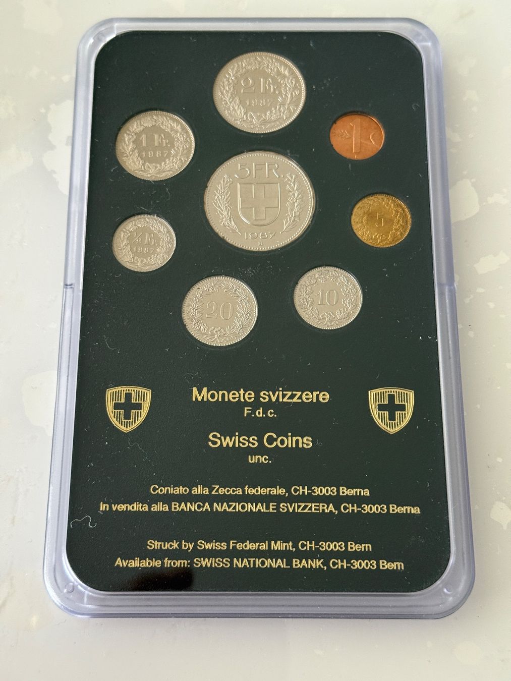 Toutes les monnaies: Schweizer Münzsatz 1987  Stempelglanz – Neuf (Voir description) à Wallisellen par SWISS_SILVER1 1