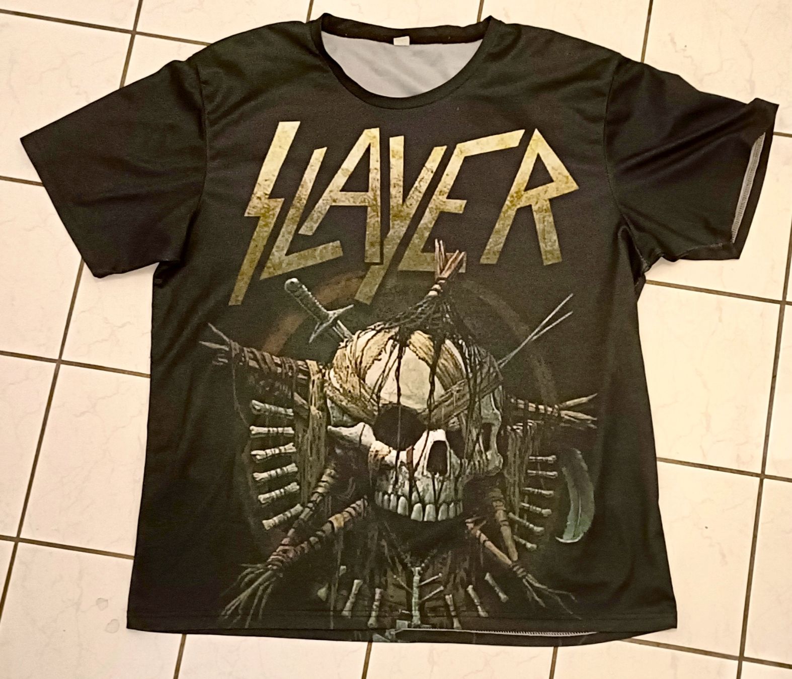 Canottiere & Pantaloni: SLAYER Bandshirt XXL – Usato da Luzern venduto da cryptonic79