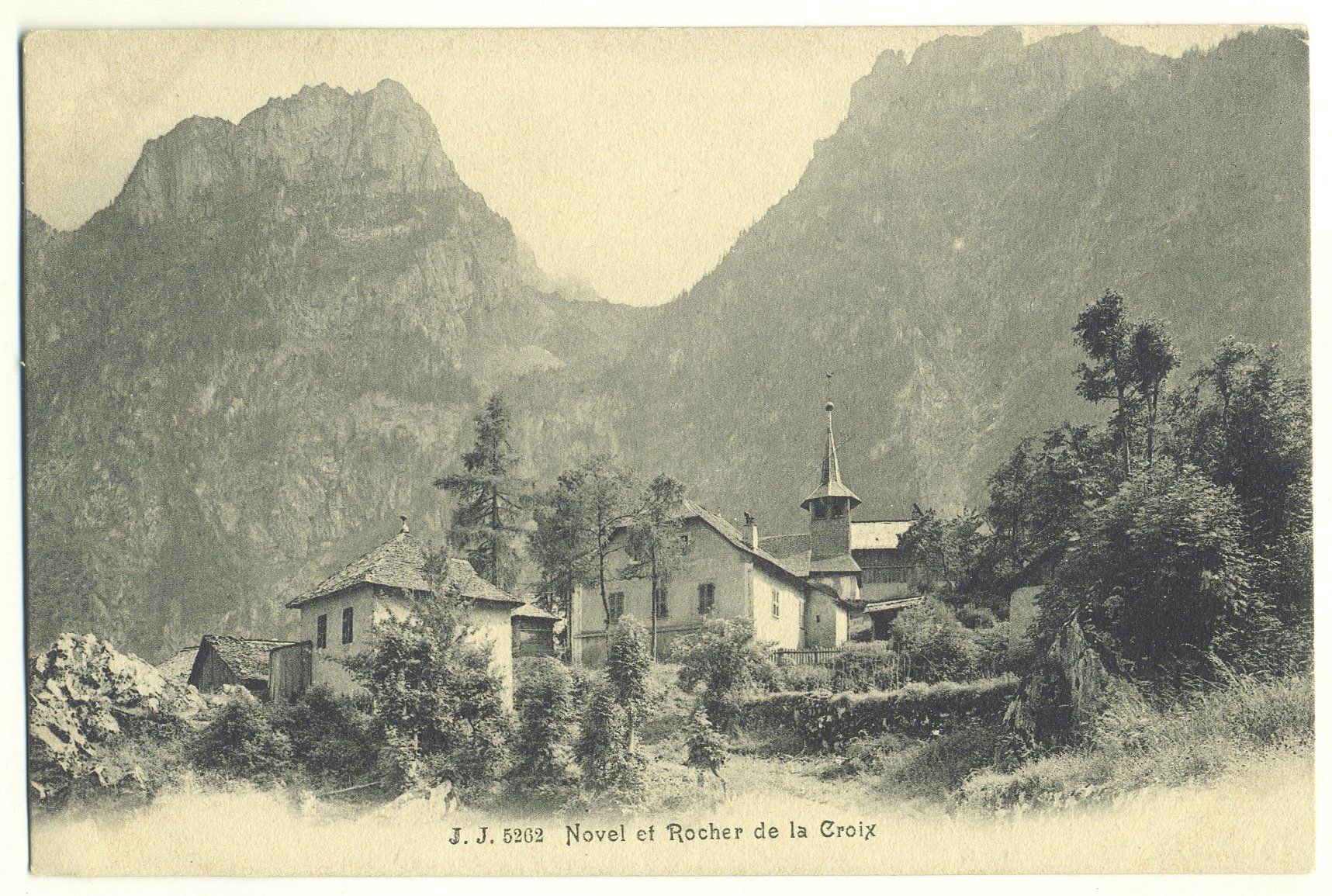 Cartoline postali: Novel et Rocher de la Croix vers 1910 – Usato da Versoix venduto da HELVETICA_1