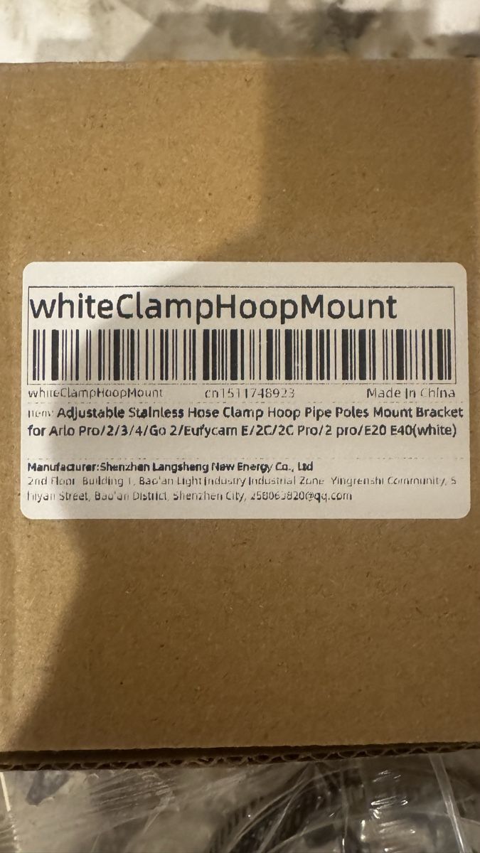 Autres accessoires: White Clamp Hoop Mount Adjustable Stainless Hose Clamp Mount – Neuf (Voir description) à Corsier GE par Arca_ReLife 1