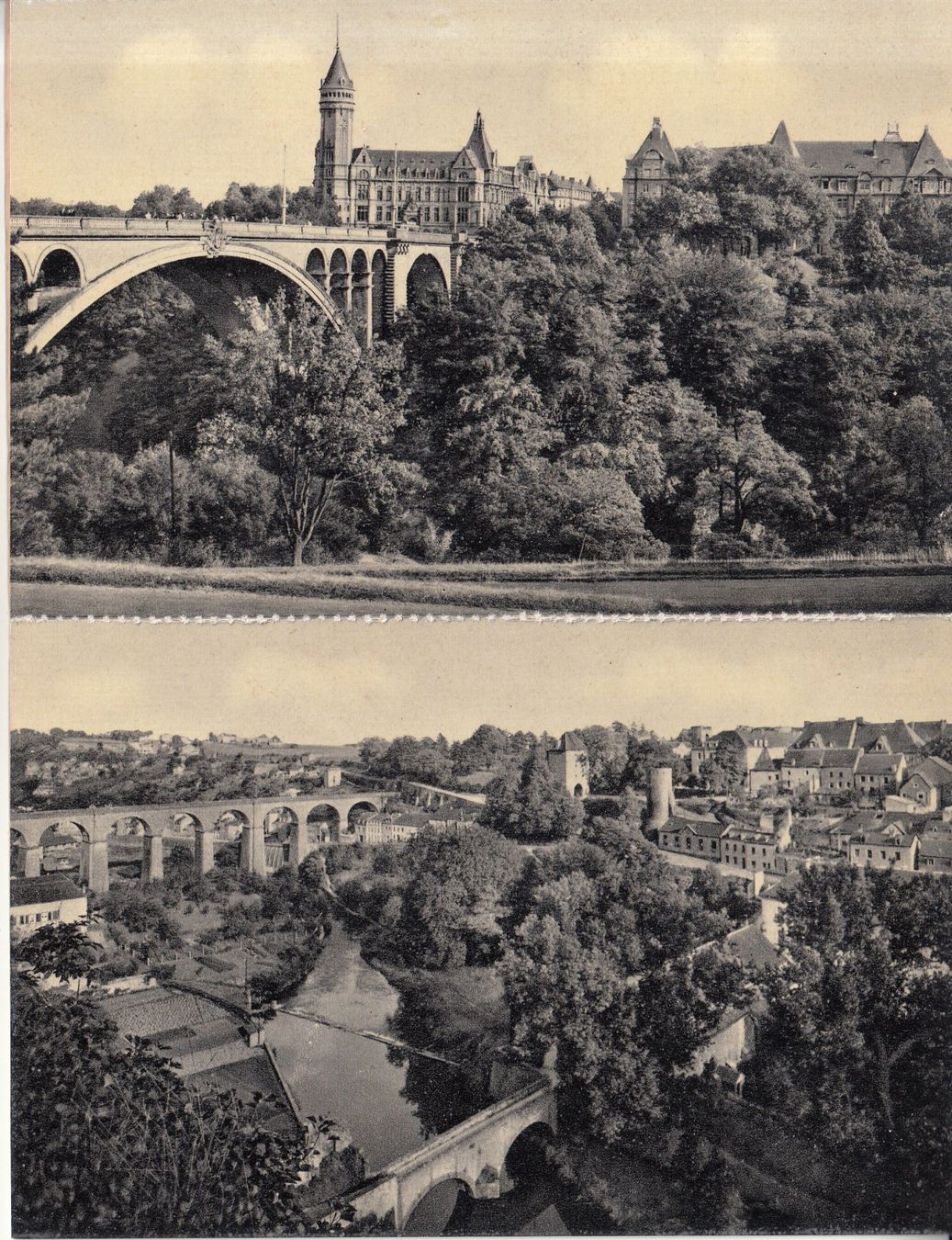 Cartoline postali: Luxemburg Leporello 8 Karten ca. 1940 – Usato da Bürglen TG venduto da StampGraf 5