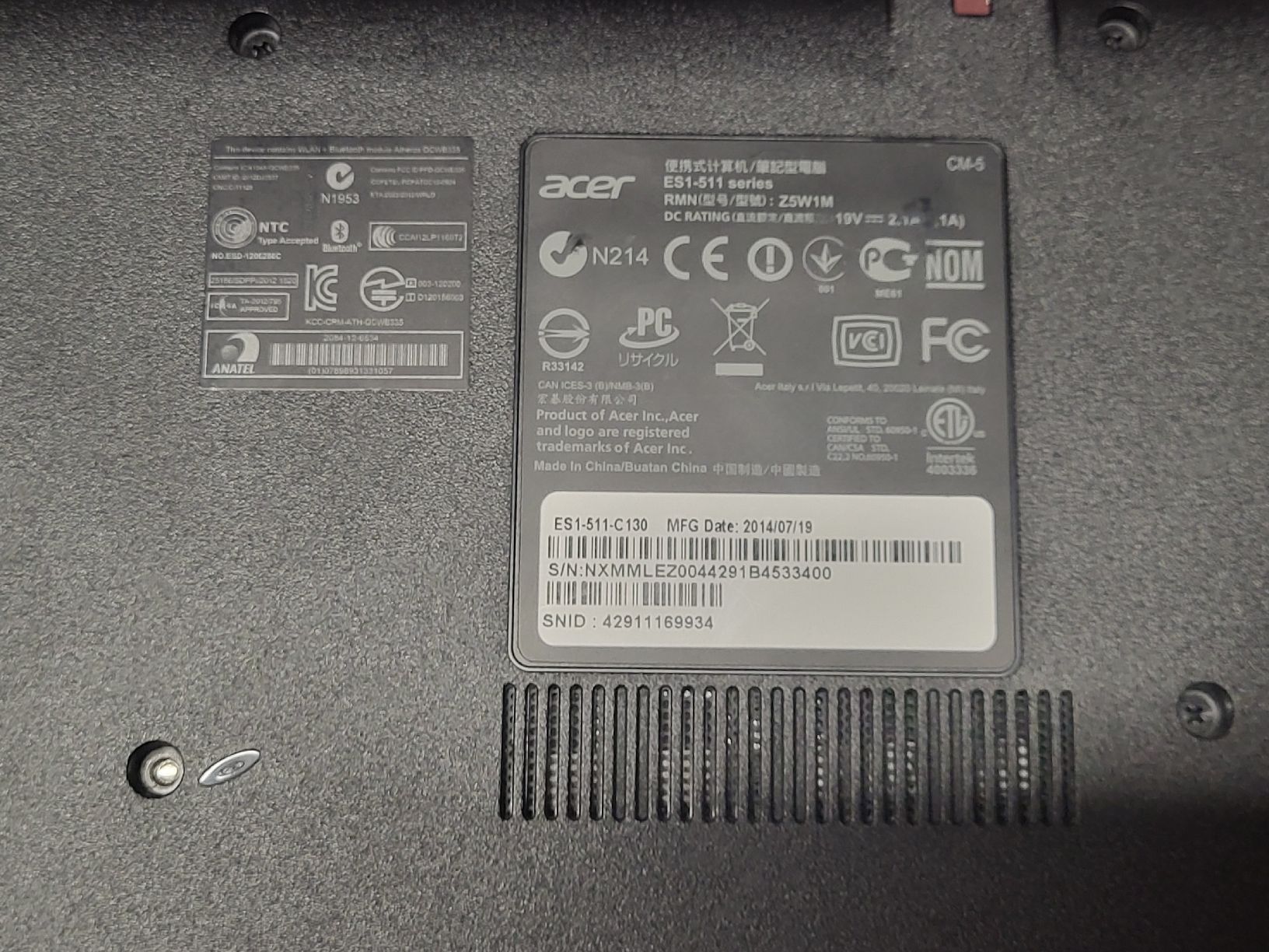 Acer Notebook: Acer Aspire Laptop – Usato da Laufen venduto da dan_p89t 8