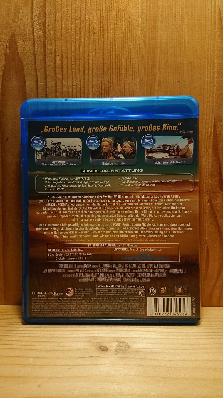 Alle DVDs: AUSTRALIA Blu-Ray mit Nicole Kidman – Gebraucht aus Wilderswil von Exebub 1