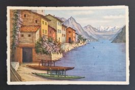 Gandria, Motivo Pittore Serafino Giambonini 1950