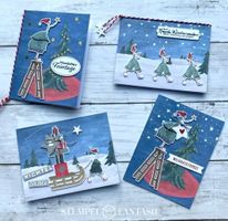 Stampin up Kartenset Verspielte Weihnachten