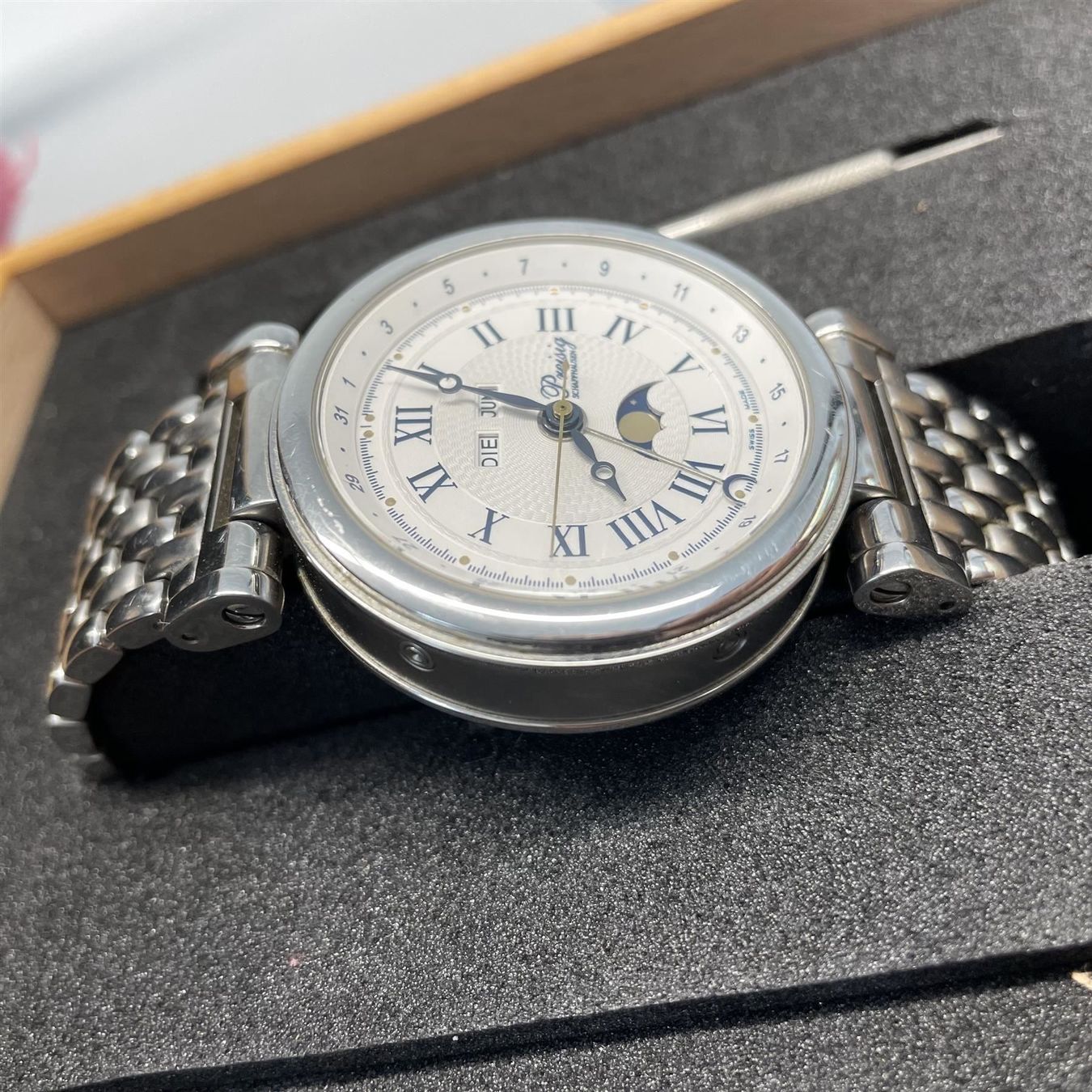 Orologi: Preisig Schaffhausen Aut. Mondphase Tag – Usato da St. Margarethen TG venduto da rattrapante 2