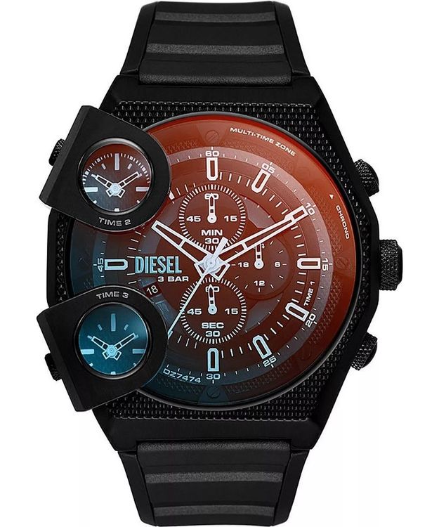 Diesel Orologi: Diesel Armbanduhr Sideshow "Schwarz" (FABRIKNEU) – Nuovo e nell'imballaggio originale da Aeschi SO venduto da Bluemail