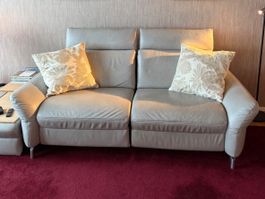 Design Sofa + Relaxfunktion 2-Sitzer, Mittelkonsole optional