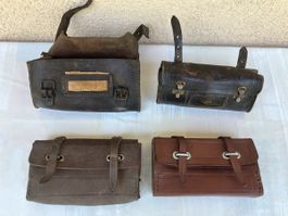 Antike Velo Werkzeugtasche / Satteltasche 