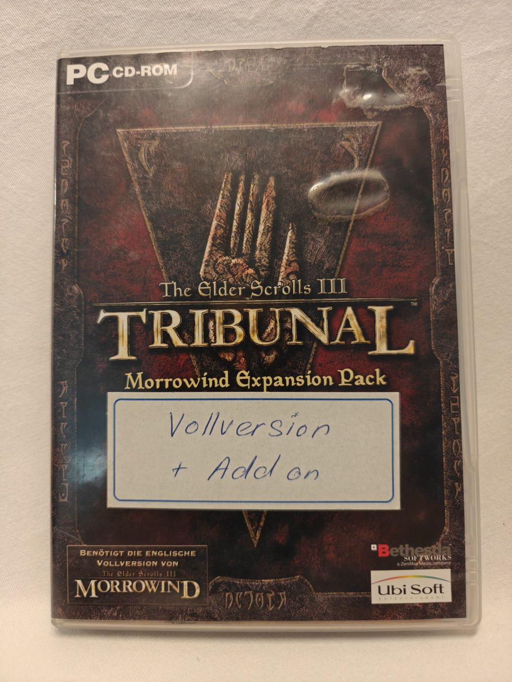 Jeux: The Elder Scrolls III Tribunal Morrowind PC CD-ROM – D'occasion à Gutenswil par Vulcano21