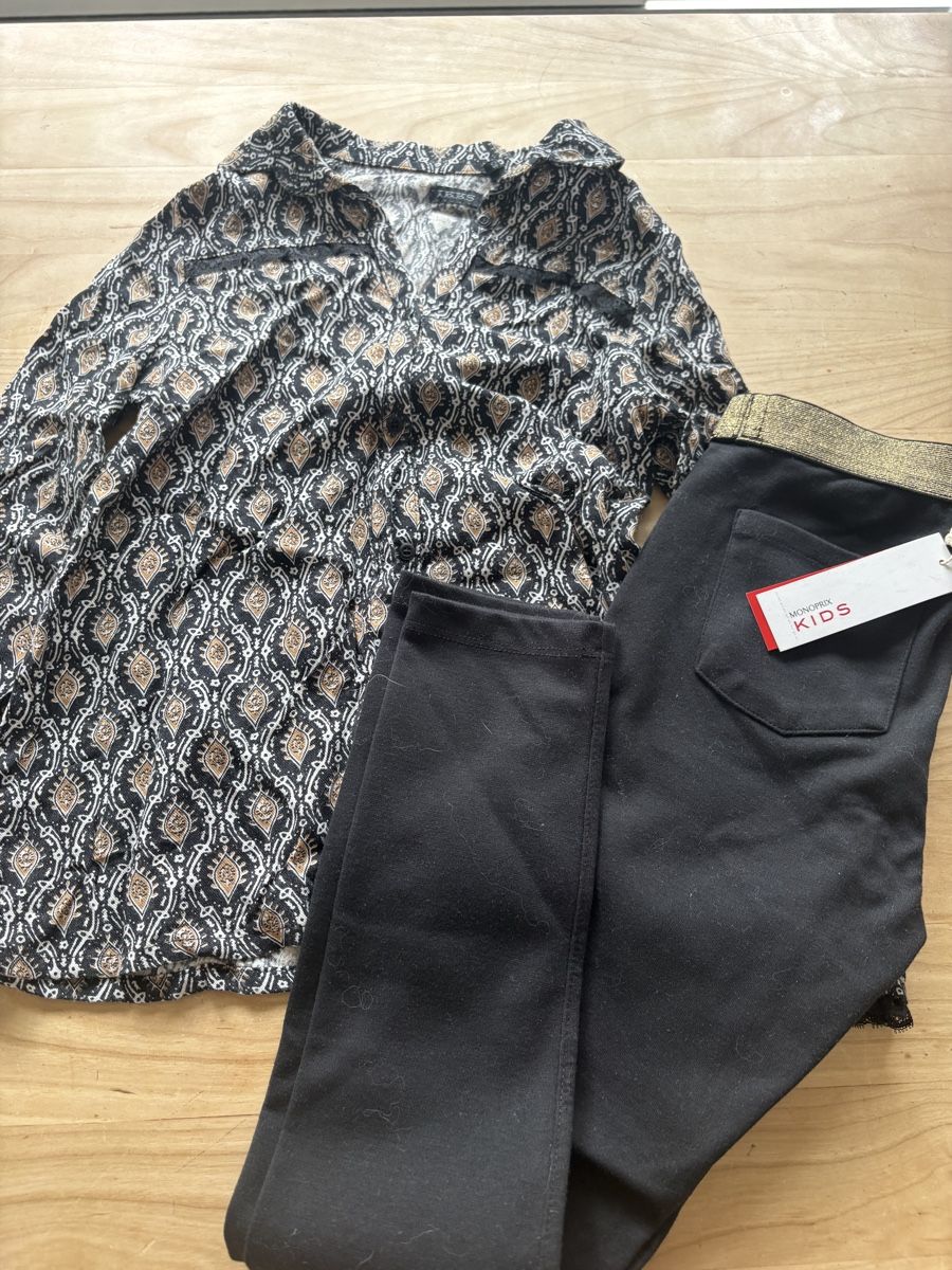 IKKS Lotti & Set di vestiti: Set Jeggins mit Hemd IKKS 128 – Usato da Bergdietikon venduto da Marineh2004