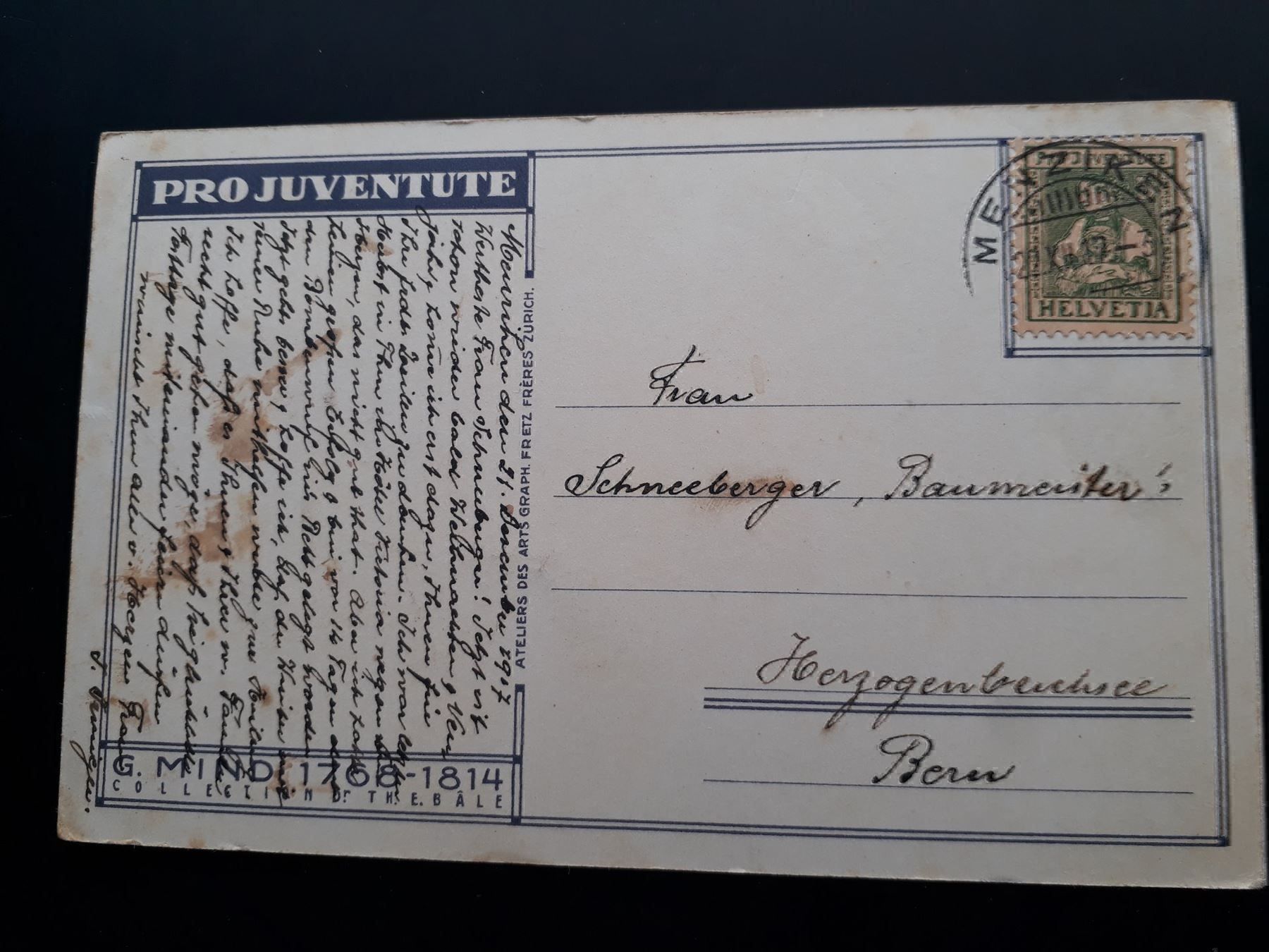 Cartoline postali: AK Pro Juventute 1917 – Usato da Herzogenbuchsee venduto da Herkules9 1