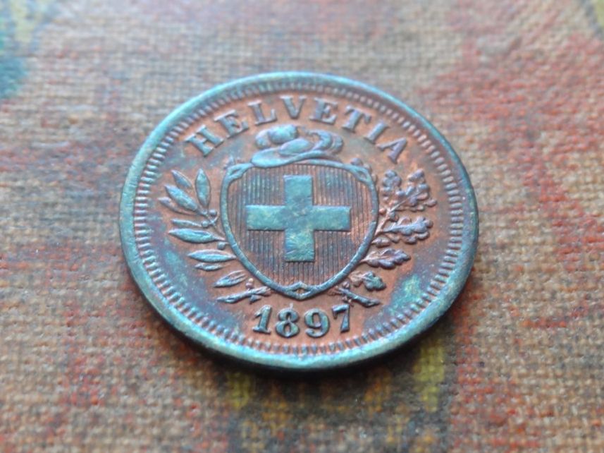 Tutti le monete: 1 Rp. 1897  (C) – Usato da Romanel-sur-Lausanne venduto da Swift13