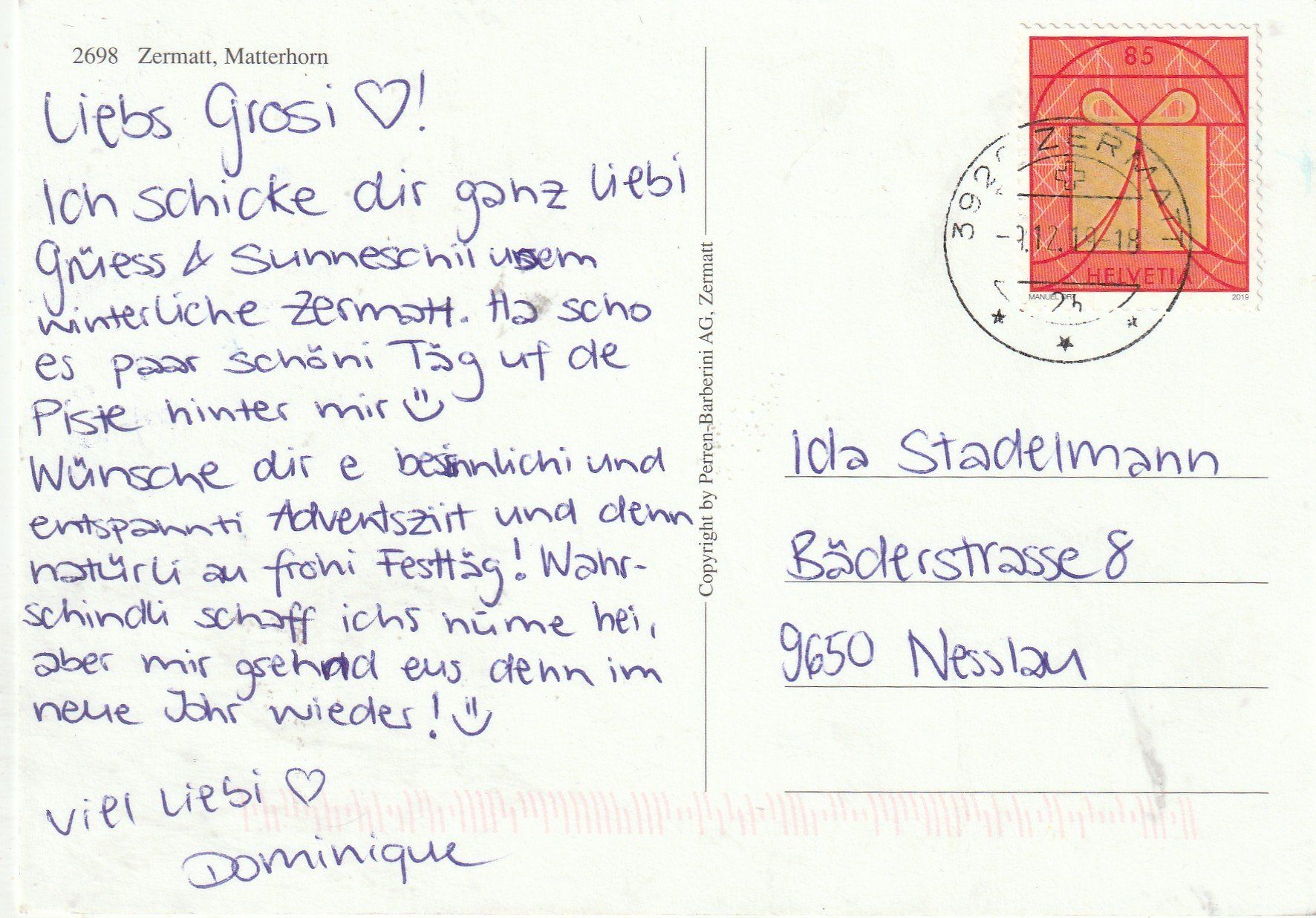 Cartoline postali: 4 Karten Matterhorn – Usato da Lumbrein venduto da made02 7