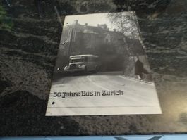 50 Jahre Bus in Zürich Broschüre guter Zustand  JUL