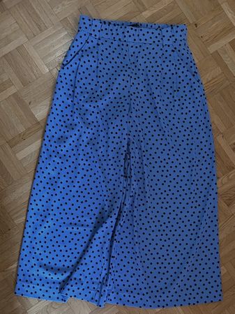 Zara Summer Polka Dot Wide-Leg Pants