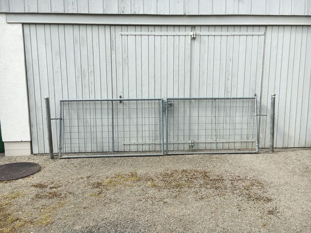 FWTXZTER Expandable Metalltor 5m - Mobile Sicherheitsbarriere Mit Rollen