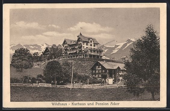 Ansichtskarten: Wildhaus, Kurhaus und Pension Acker vor  – Gebraucht aus Berlin von bartko-reher