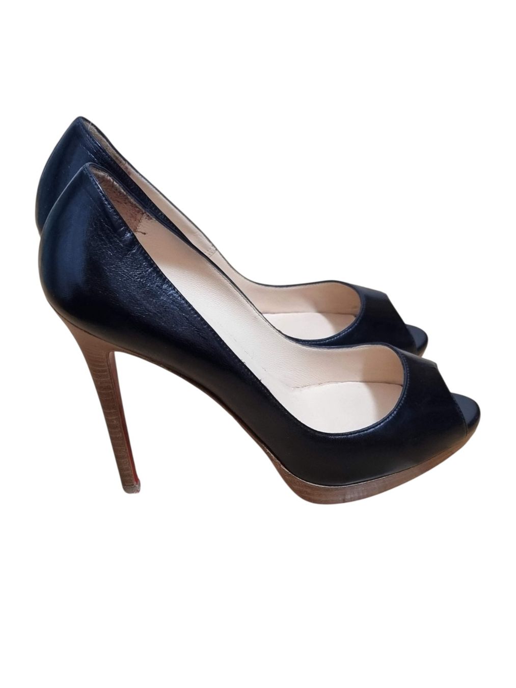 Christian Louboutin Scarpe da donna: Christian Louboutin schwarzer Peeptoe – Nuovo (secondo la descrizione) da Zürich venduto da ANU-AnimalsNeedUs 3