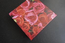 Schöne Geschenkbox mit Rosenmuster -Top Zustand NEU Hochzeit