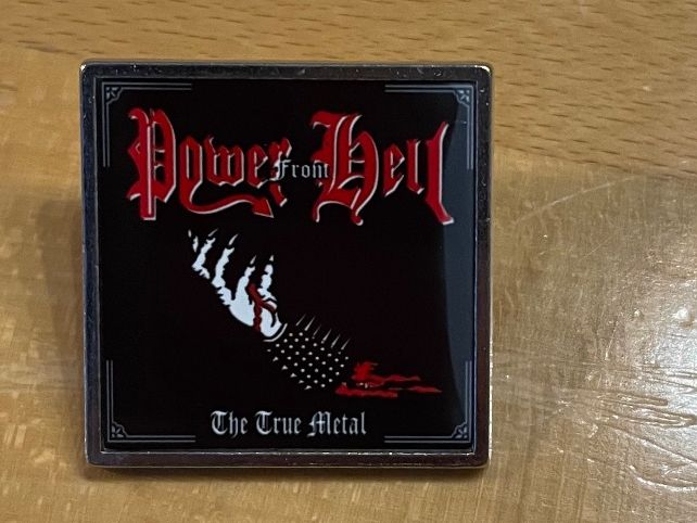 Spille & Fermagli: Power From Hell Pin Anstecker Rock Punk Metal Pop – Nuovo (secondo la descrizione) da Horn venduto da abutre72