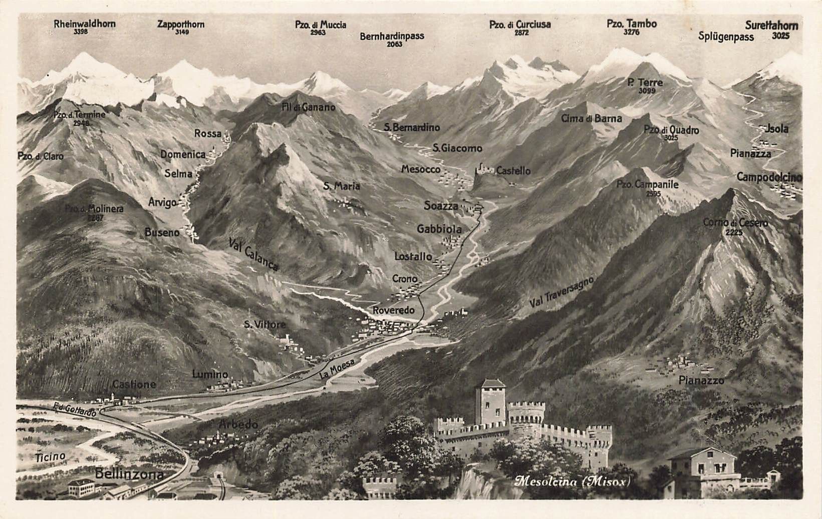 Cartes postales: Mesolcina misox – D'occasion à Biasca par Blenio71