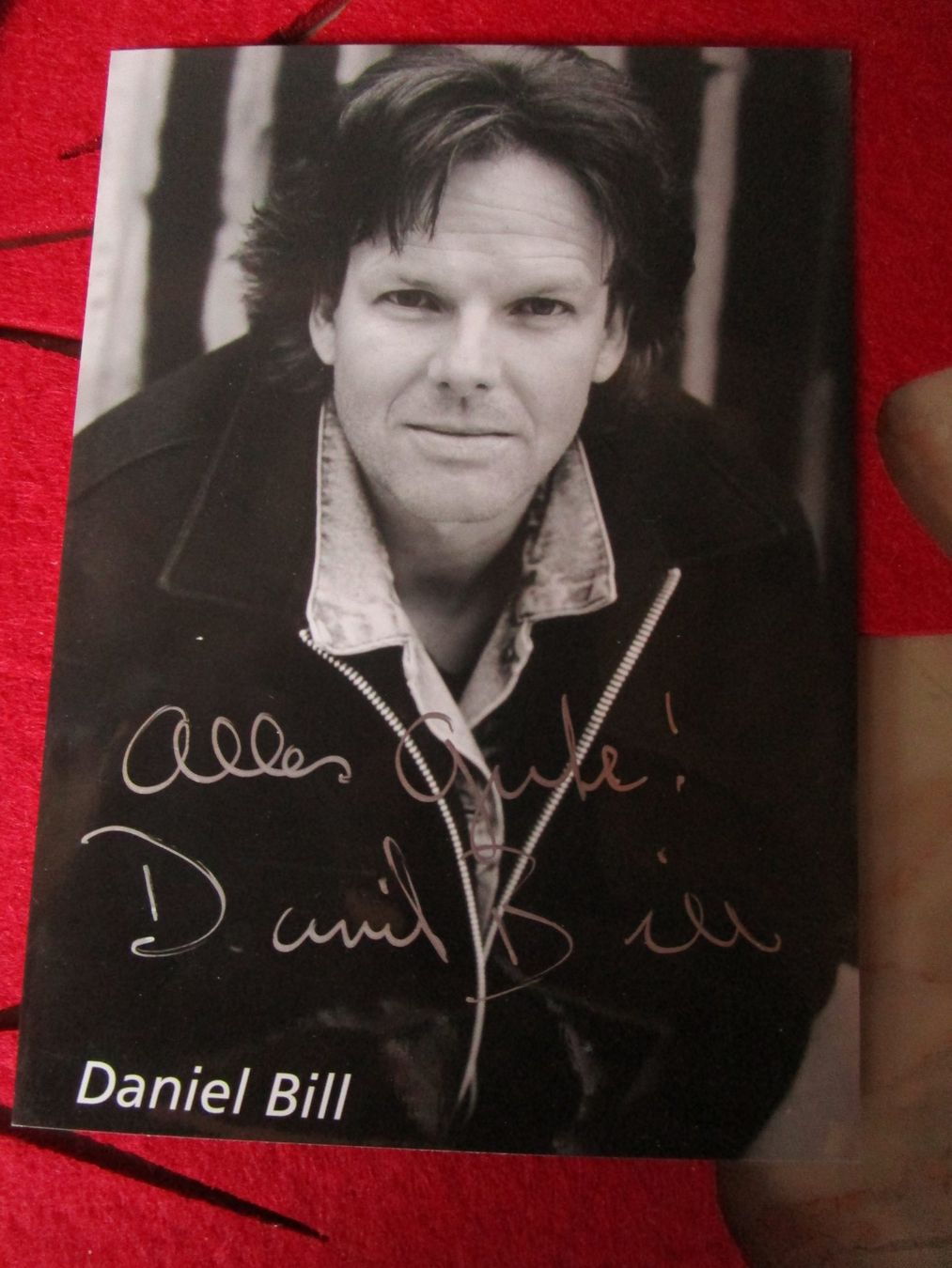 Autografi: ANTIKE AUTOGRAMM-KARTE  DANIEL BILL CH SCHAUSPIELER – Usato da GUTENSWIL venduto da Alpina6