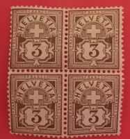 3051b) 59B, Ziffermarke im 4-Block postfrisch