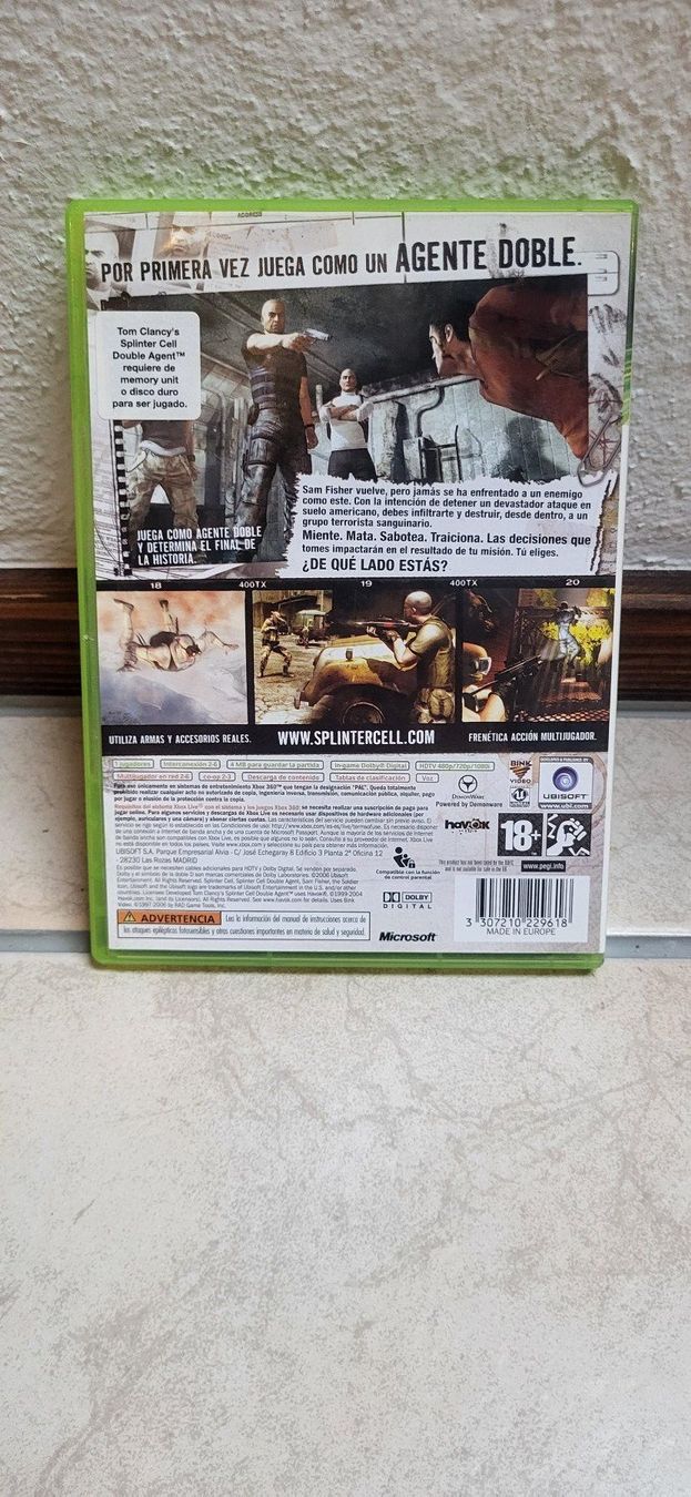 Microsoft Giochi: Xbox 360 – Splinter Cell Double Agent – Usato da Münsingen venduto da Heroism2010 1