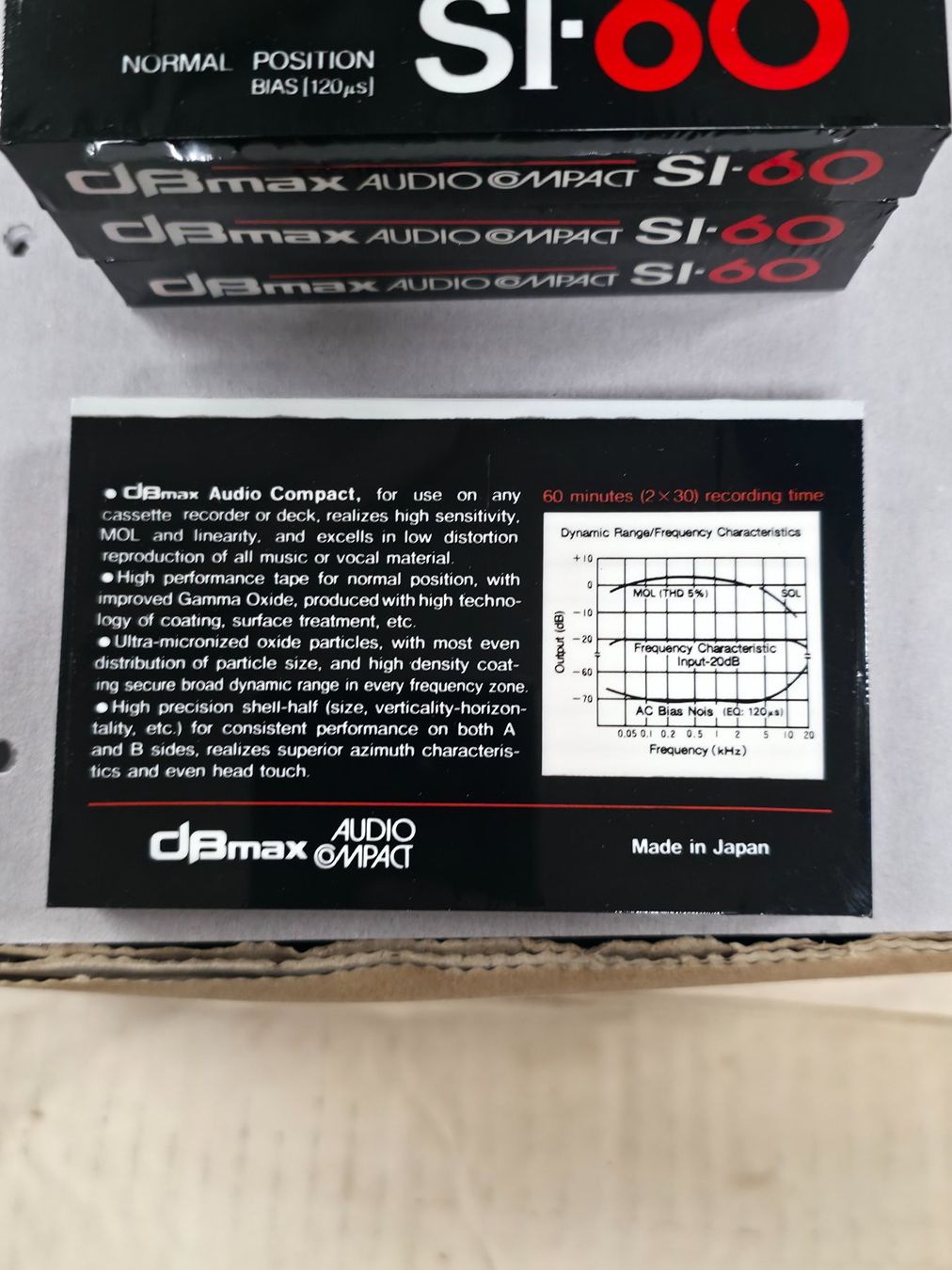 Musicassette: 9 Stück dBmax SI-60 (Normal Position / Type I) - NOS – Nuovo e nell'imballaggio originale da Dietlikon venduto da litisop 3