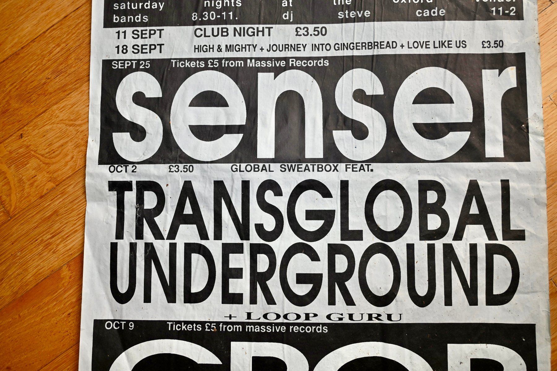 Dischi in vinile: Original 90er K-Plakat SENSER Transglobal Underground TRANSF – Usato da Pfaffhausen venduto da mono_rec 2