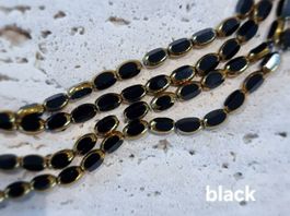 Glasperlen mit Goldrand - DIY, Schmuck, Handarbeit, Kreativ