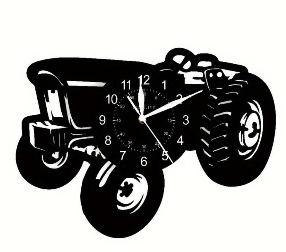 Orologi da terra & Orologi da parete: Schallplatten Wanduhr mit Traktor 28x23 cm – Nuovo e nell'imballaggio originale da Langenbruck venduto da Gumsi