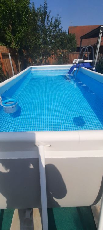 Rechteckiger Frame Pool von Intex 400x200 (Gebraucht) in Birr für CHF ...
