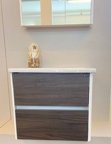 Mobili per bagno: Neues Badmöbel mit Spiegelschrank B60 cm 60% Rabatt – Nuovo (secondo la descrizione) da Root venduto da Lavaline 5