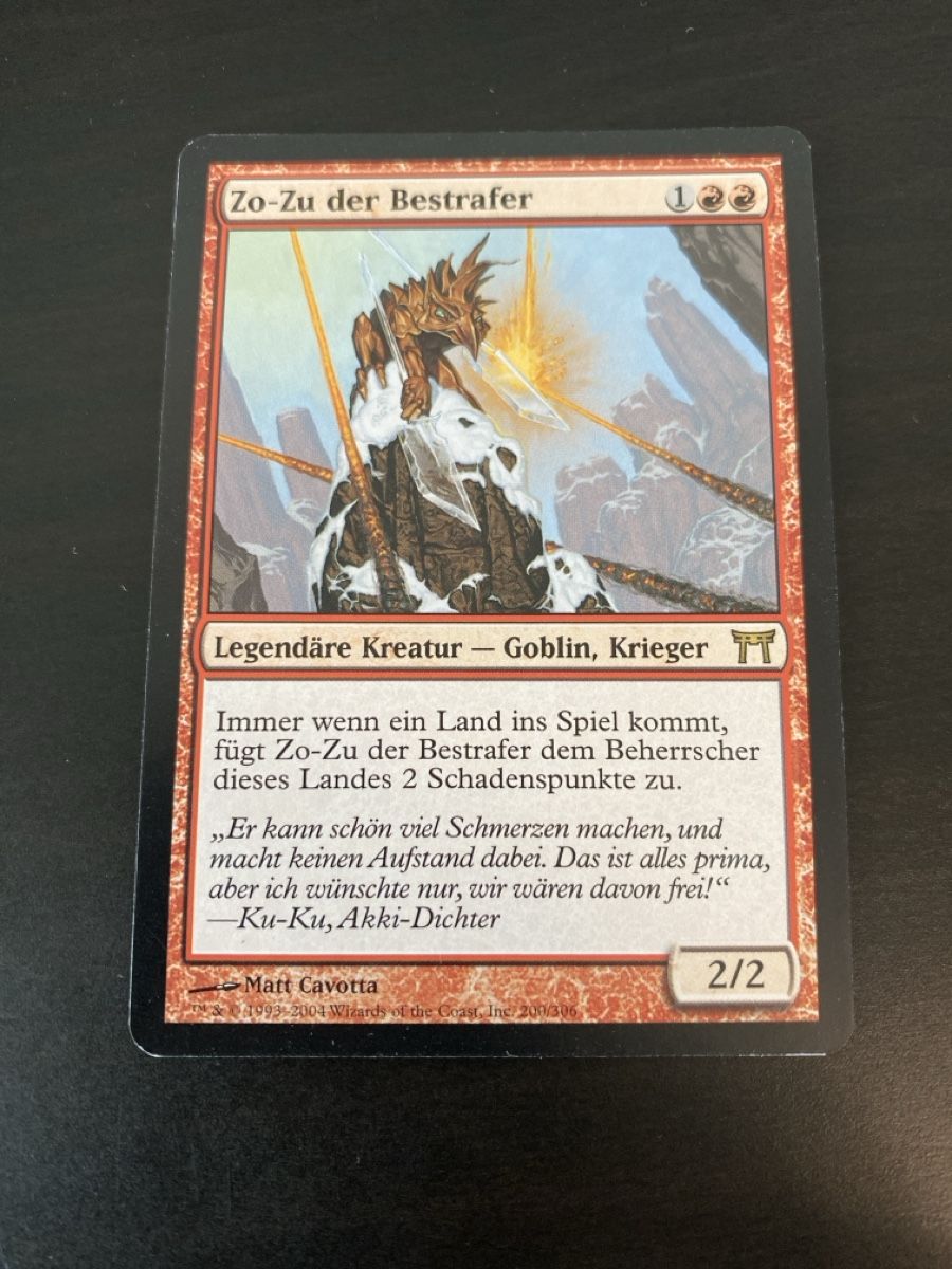 Magic The Gathering Carte collezionabili: Zo-Zu der Bestrafer – Usato da Oberglatt ZH venduto da Finlandia1