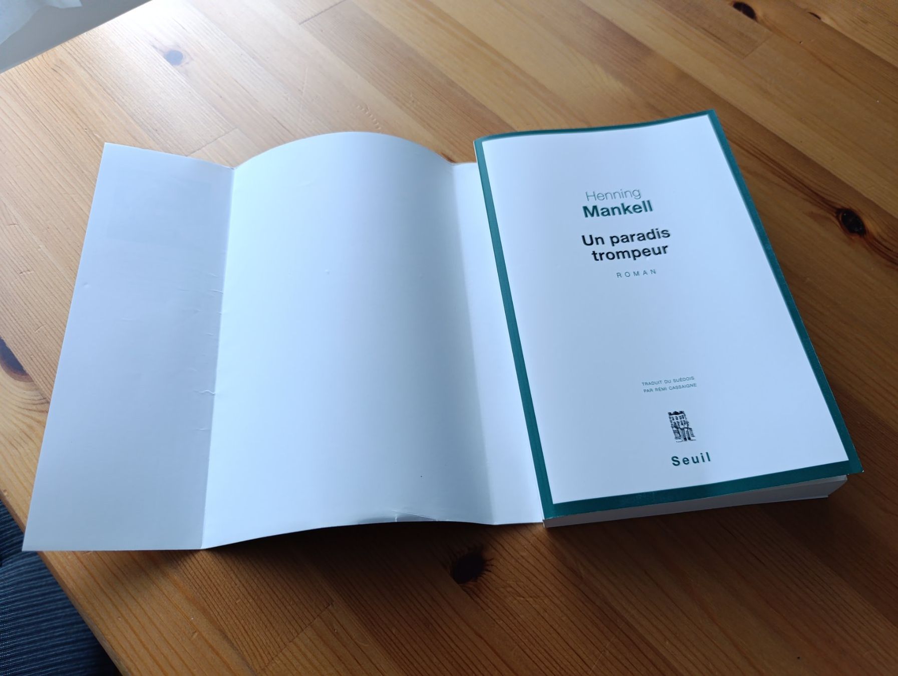 Libri: Un paradis trompeur - Henning Mankel – Usato da Prangins venduto da Timband 2