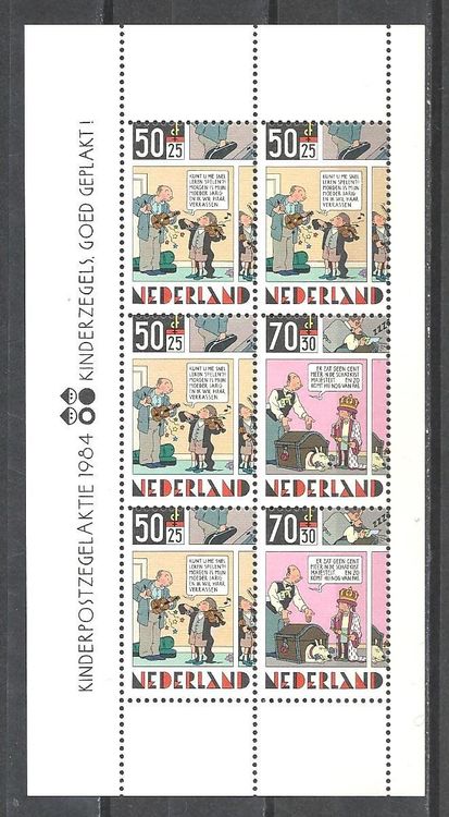 Prophila Collection Briefmarken Niederlande 1984 – Kind & Comic, Postfrisch MNH, Komplettausgabe