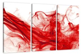 Leinwandbild „Red Flow“ – 3-teilig, 130×80 cm