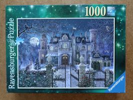 Puzzle WEIHNACHTEN - geschmückte Villa/ 1000 Teile, komplett