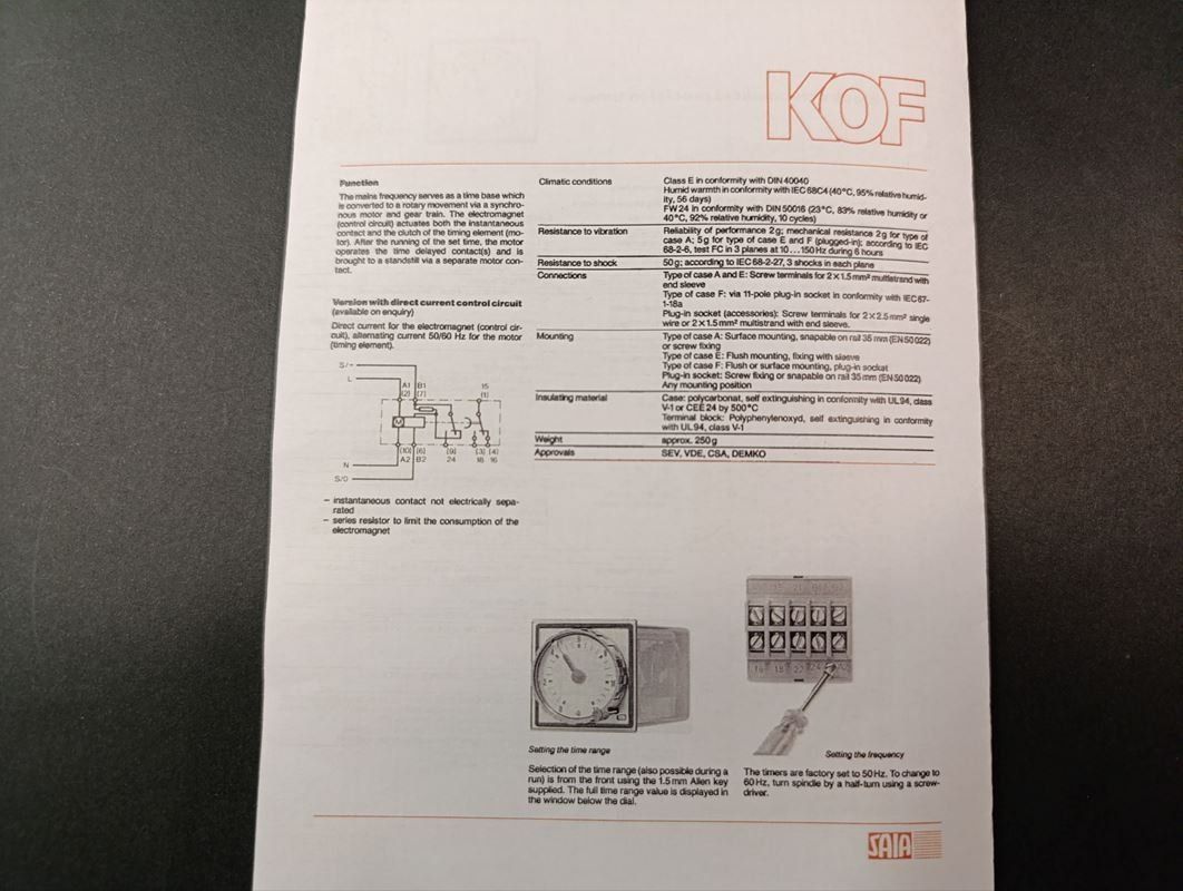 Spine: SAIA Elektromechanische Zeitschaltuhr – Usato da Thielle venduto da urs_8lzn 4