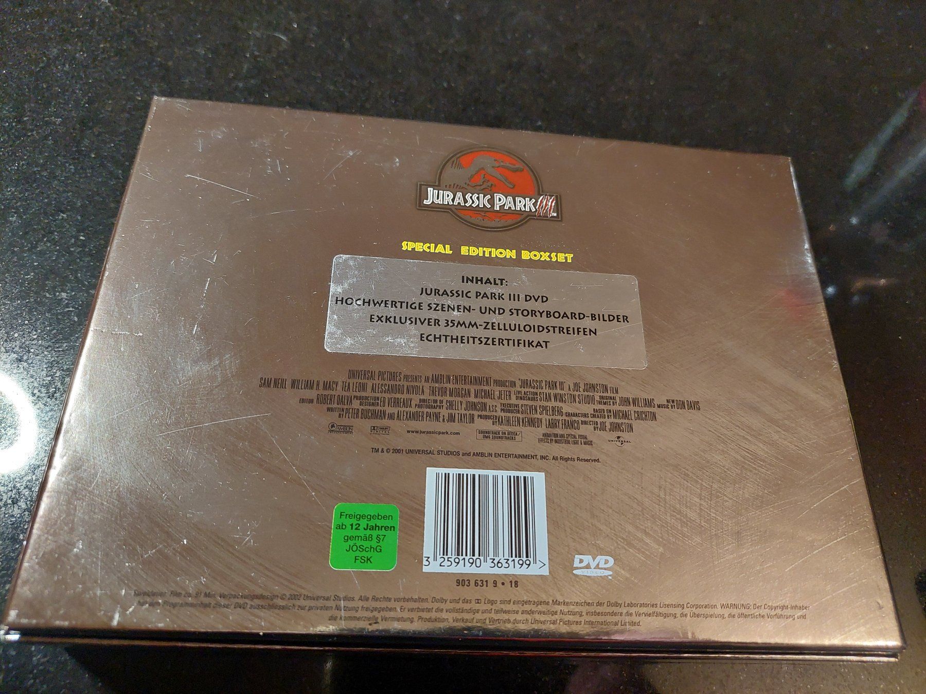 Alle DVDs: JURASSIC PARK III - SPECIAL EDITION BOXSET - DVD – Gebraucht aus Spiegel b. Bern von  6