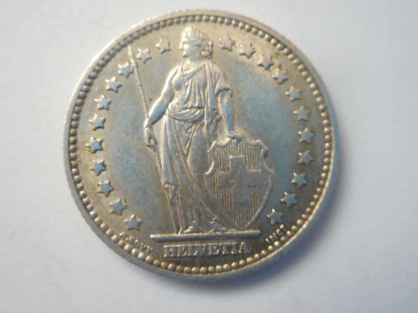 Tutti le monete: 1 Fr. 1955 silber rar – Usato da Kriegstetten venduto da pizlad2010 1