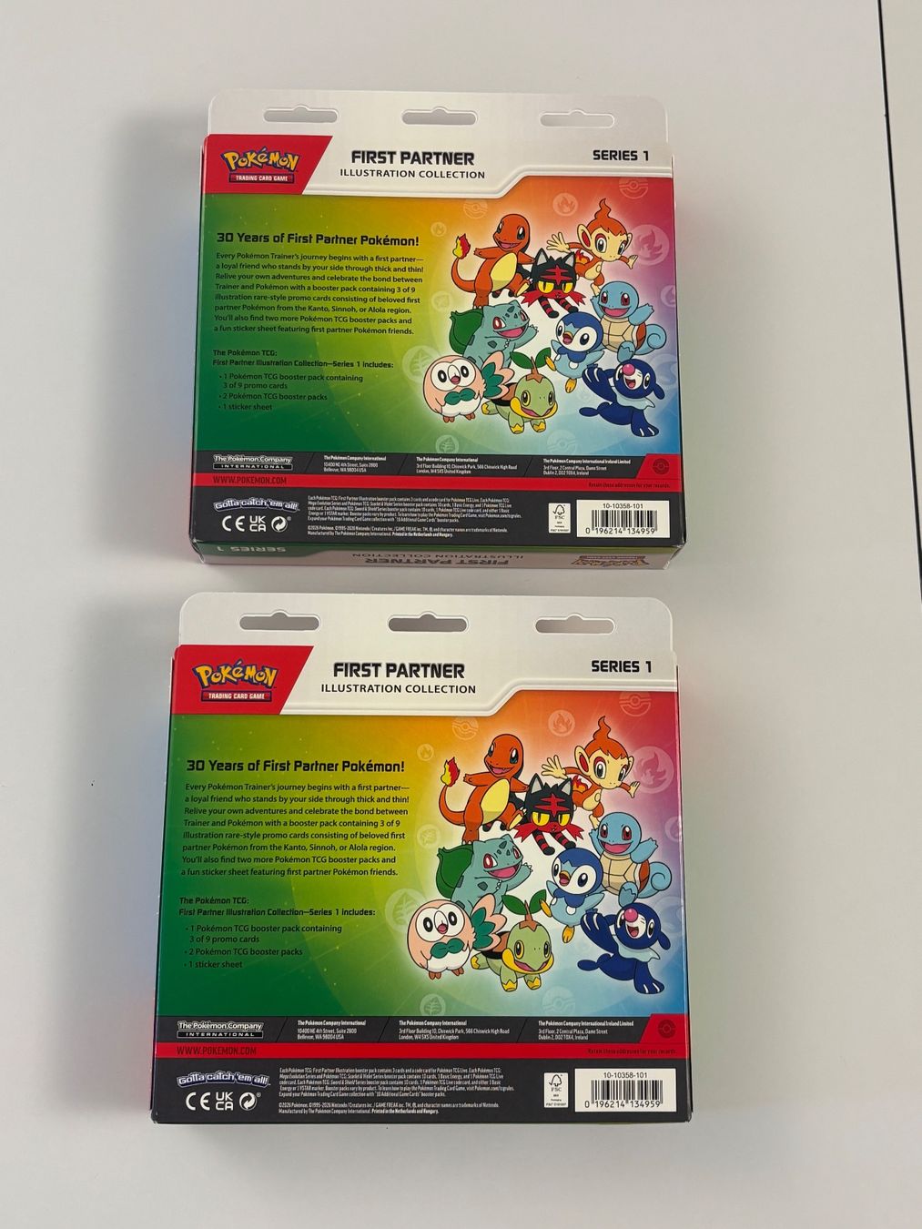 Pokémon Carte collezionabili: Pokémon 2x First Partner - Illustration Collection - English – Nuovo (secondo la descrizione) da Mellingen venduto da Swissplaya88 1