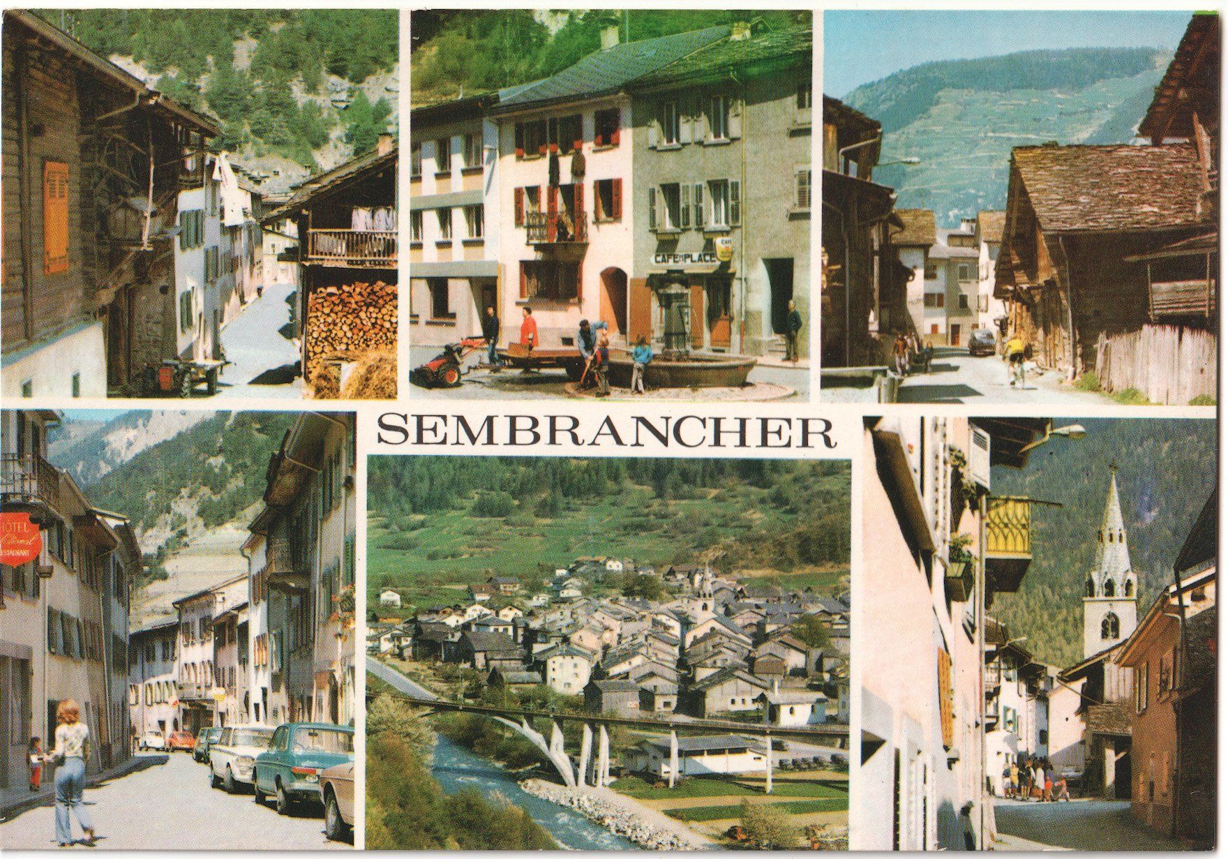 Ansichtskarten: SEMBRANCHER: cpm avec 6 images, oldtimer 1982 – Gebraucht aus Engelburg von Swisscards 1